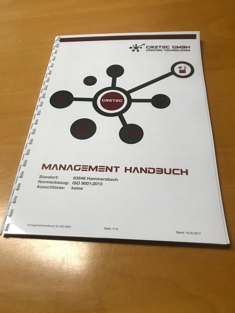 16.05.2017 - ISO9001 Qualitätsmanagement