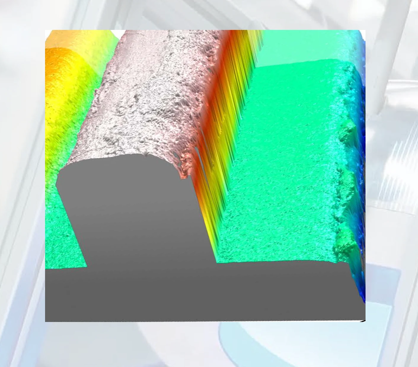 3D Vermessen und Prüfen von Transparenter Kleberaupe mittel Weißlichtinterferometer