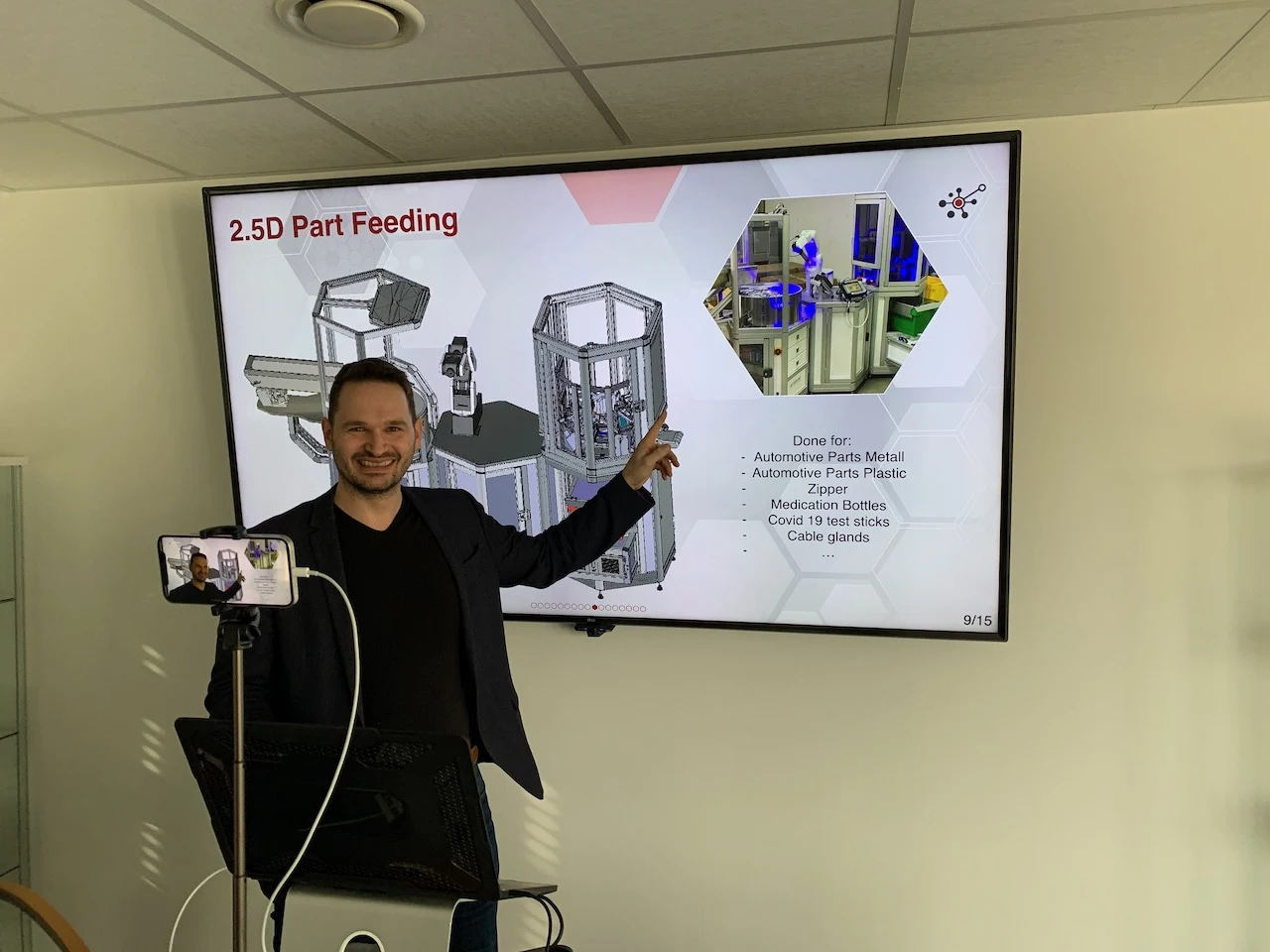 Modular inspection system with Cobots