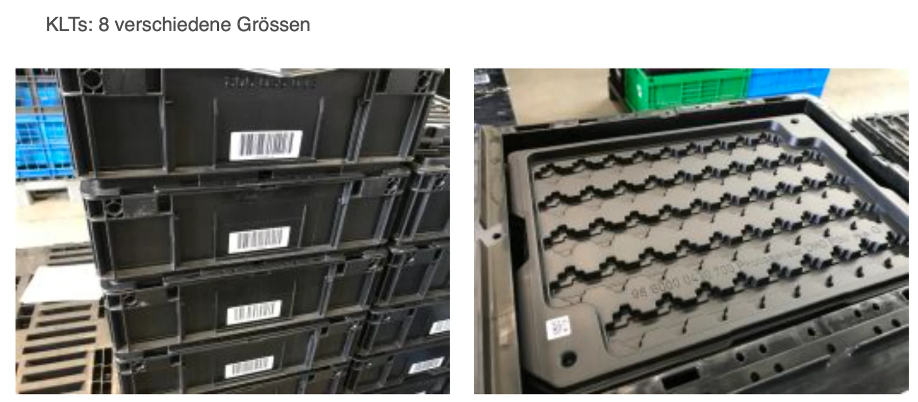 CRETEC - Erkennen von KITs und KLTs - Traygrößen