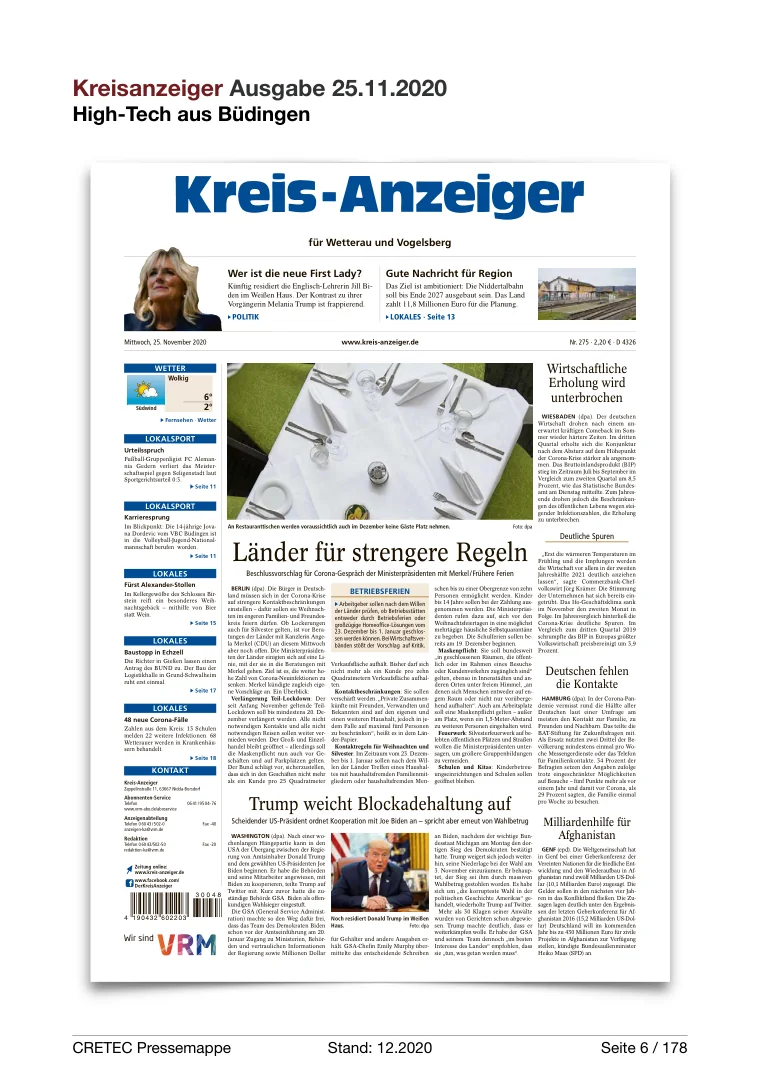 Erste PDF-Seite: Kreisanzeiger - High-Tech aus Büdingen