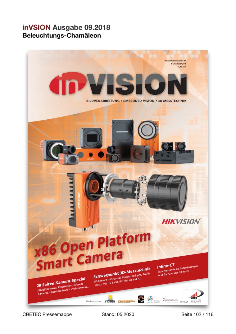 Erste PDF-Seite: inVISION - Beleuchtungs Chamäleon