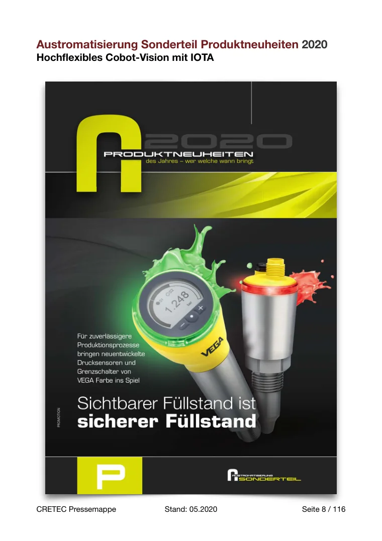 Erste PDF-Seite: Austromatisierung - Hochflexibles Cobot-Vision mit IOTA