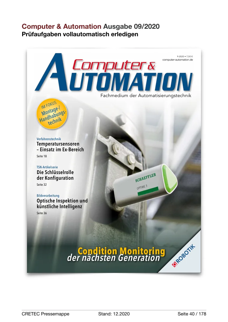 Erste PDF-Seite: Computer & Automation - Prüfaufgaben vollautomatisch erledigen