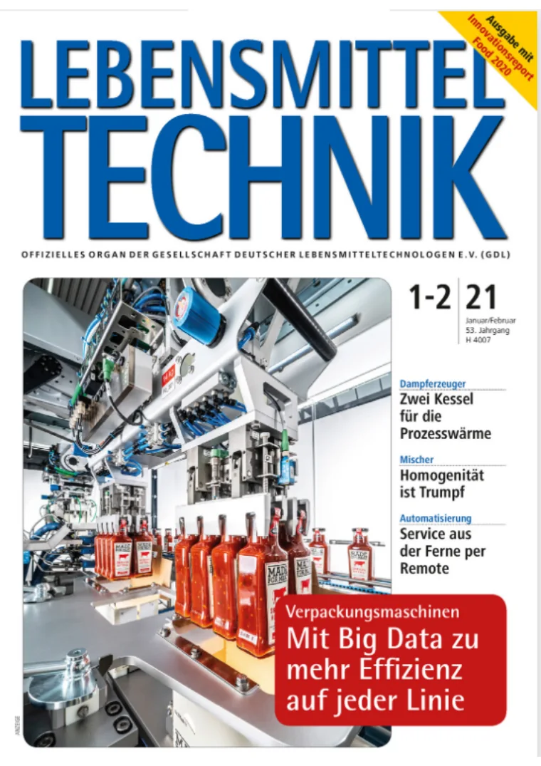 Erste PDF-Seite: Lebensmittel Technik - intelligente grossflächige LED Beleuchtungen