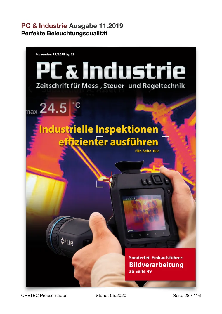 Erste PDF-Seite: PC & Industrie - Perfekte Beleuchtungsqualität