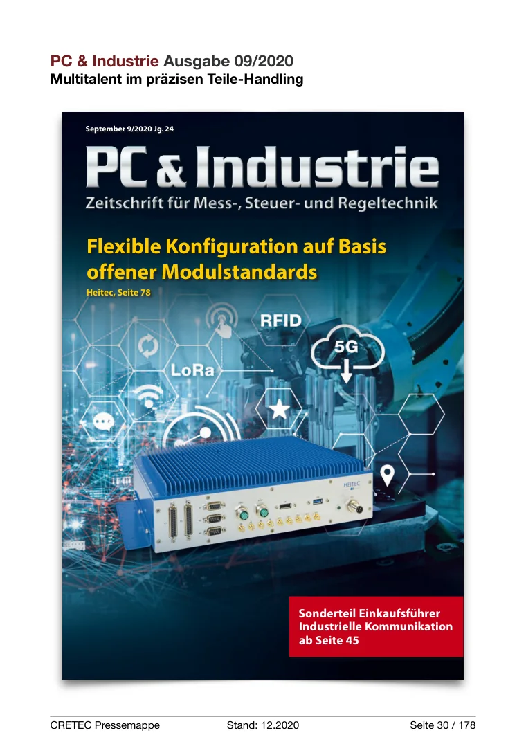 Erste PDF-Seite: PC & Industrie - Multitalent im präzisen Teile-Handling