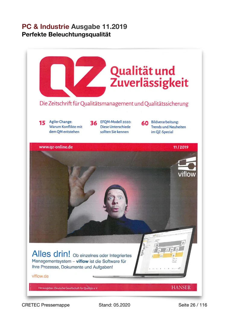 Erste PDF-Seite: QZ Qualität und Zuverlässigkeit - Codes effizient verifizieren