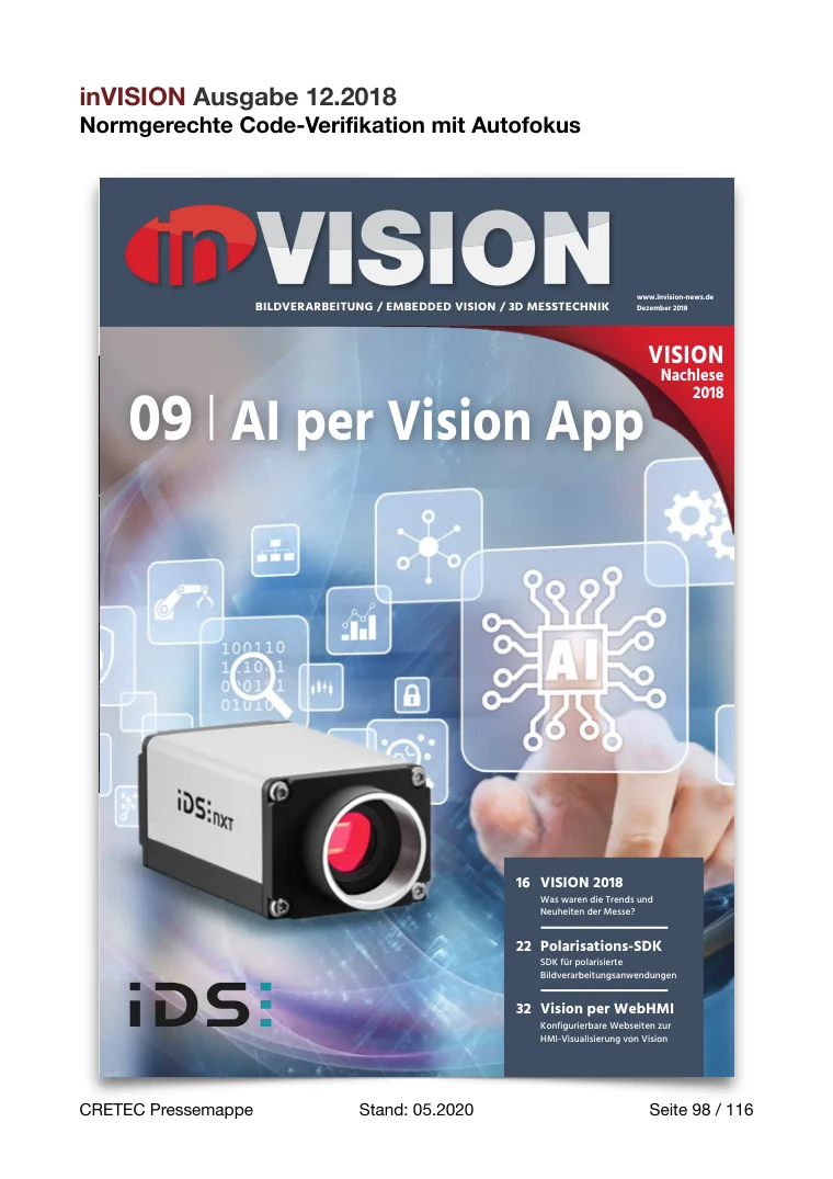 Erste PDF-Seite: iVISION - Normgerechte Code Verifikation