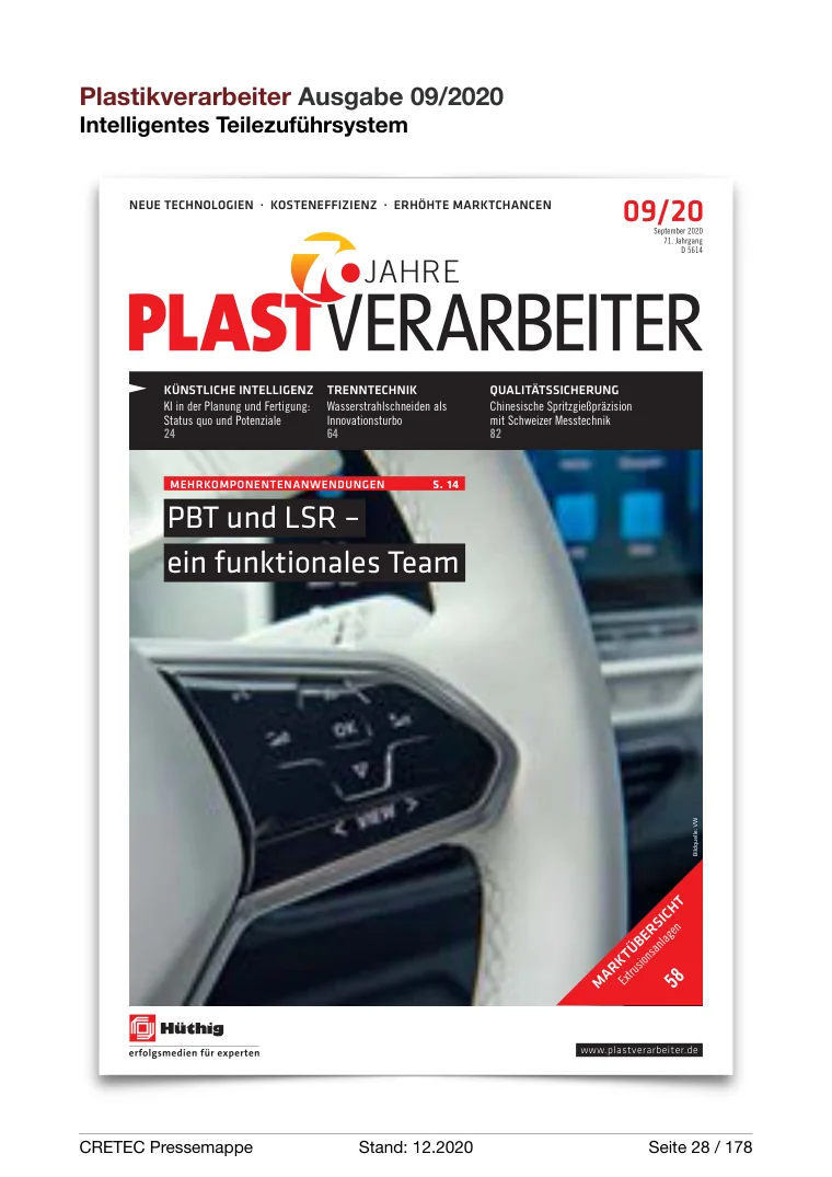 Erste PDF-Seite: Plastverarbeiter - Intelligente Teilzuführsysteme