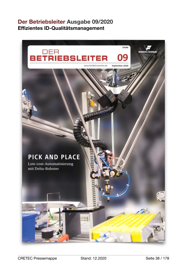 Erste PDF-Seite: Der Betriebsleiter - Effizientes ID-Qualitaetsmanagement