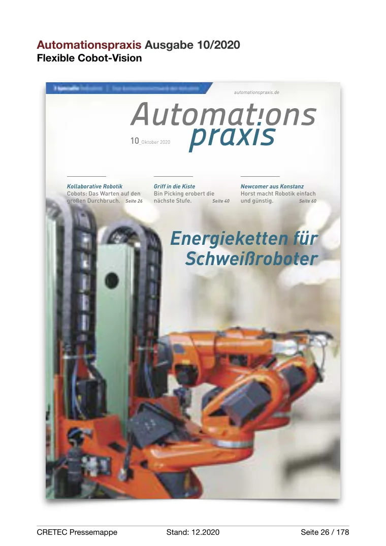 Erste PDF-Seite: Automationspraxis - Flexible Cobot-Vision