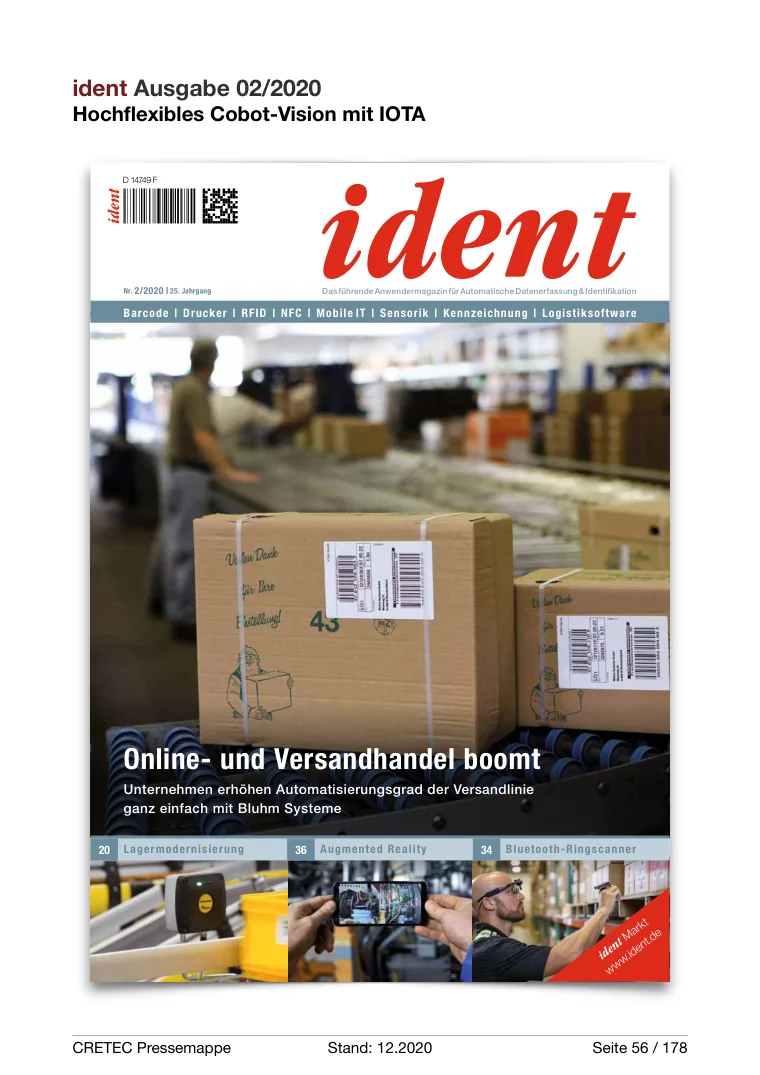 Erste PDF-Seite: Ident - Hochflexibles Cobot-Vision mit IOTA