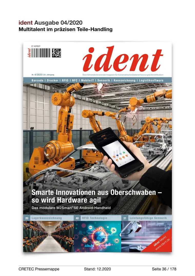 Erste PDF-Seite: Ident - Multitalent im präzisen Teile-Handling