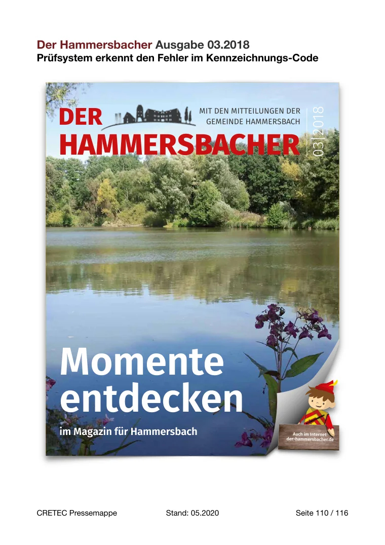 Erste PDF-Seite: Der Hammersabcher - Achtklässler schnuppern in Berufe der Zukunft
