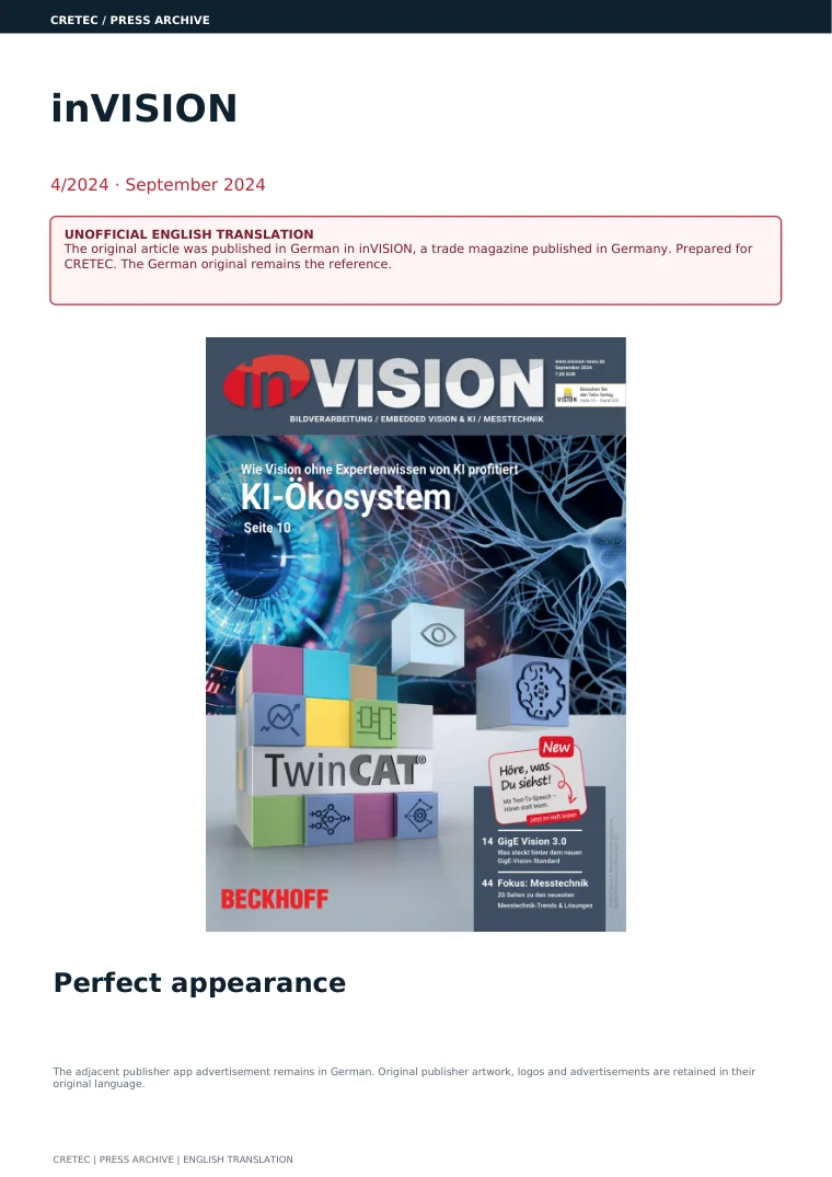 الصفحة الأولى PDF: inVISION - مظهر مثالي