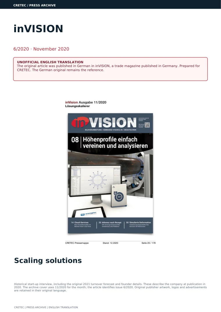 الصفحة الأولى PDF: inVISION - مقياس الحل