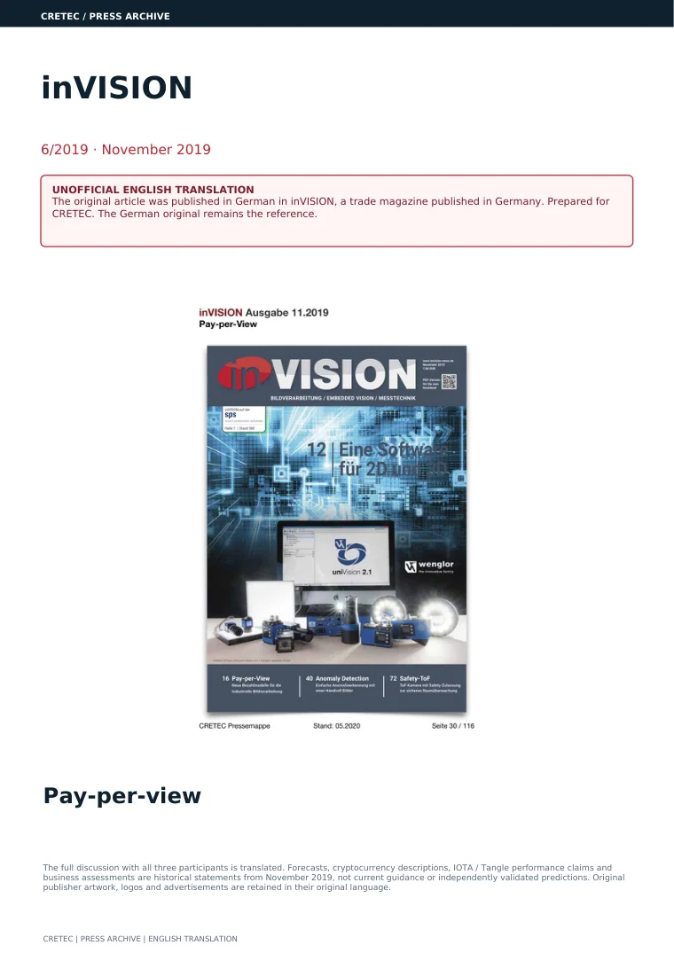 الصفحة الأولى PDF: inVISION - Pay-per-View