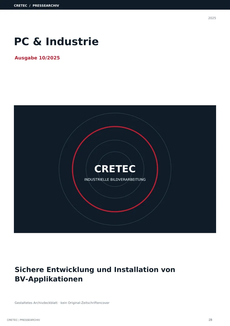 Erste PDF-Seite: Sichere Entwicklung und Installation von BV-Applikationen