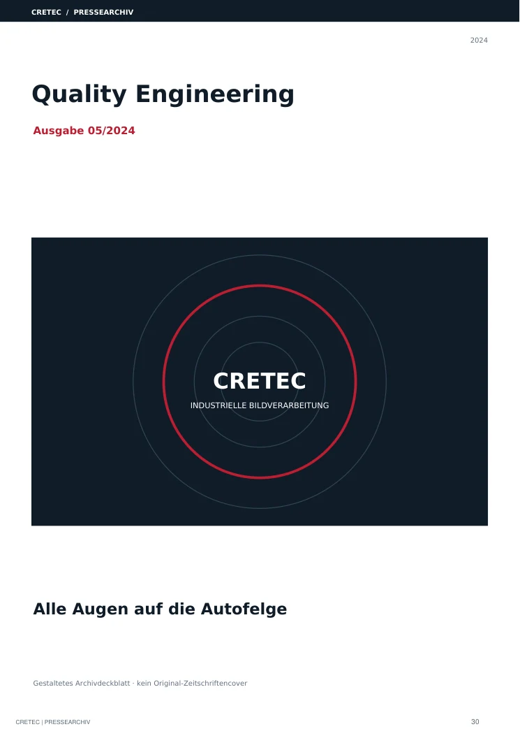 Cover / Archivdeckblatt: Alle Augen auf die Autofelge